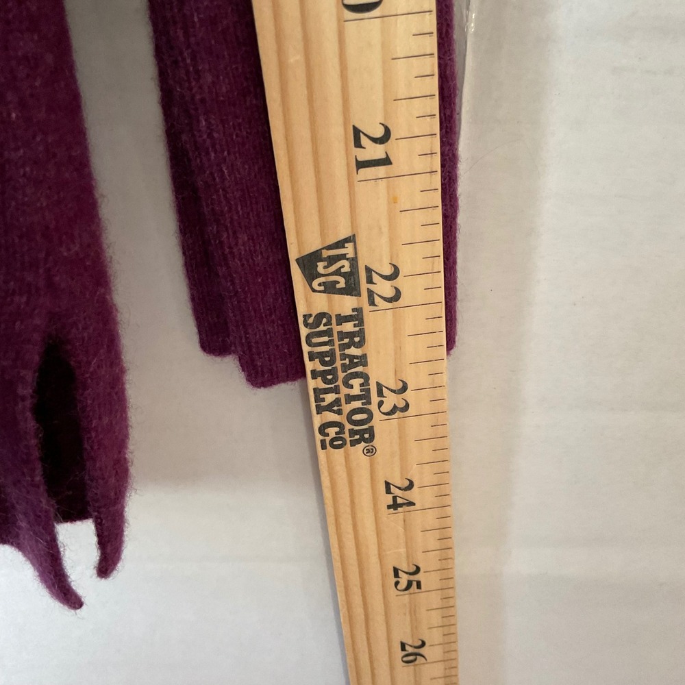 Talbots Petite Pure Cashmere Funnel Neck Sweater Plum Purple XLP KH5355 - Picture 7 of 9